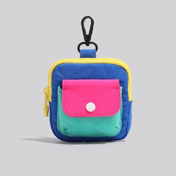 O1CN010Qnjzw1jrJNHqKoQG_6000000004601-0-cib.jpg New niche coin purse portable small contrasting card case mini zipper headphone case