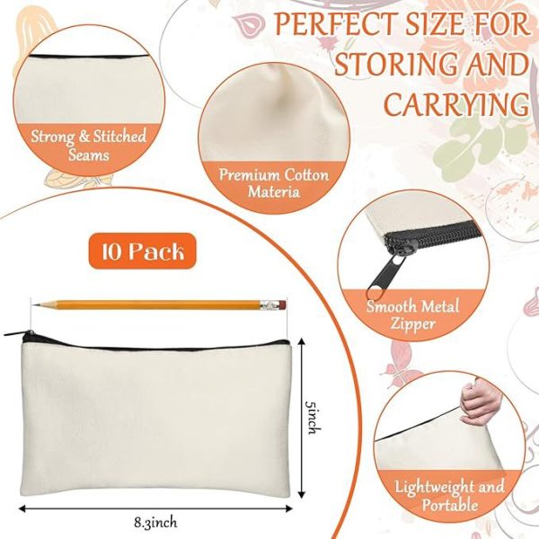 O1CN012nzh3425caCLQDw33_2217898087547-0-cib-1.jpg Canvas zipper pen bag DIY simple zipper bag hand-painted graffiti cotton bag stationery storage pen