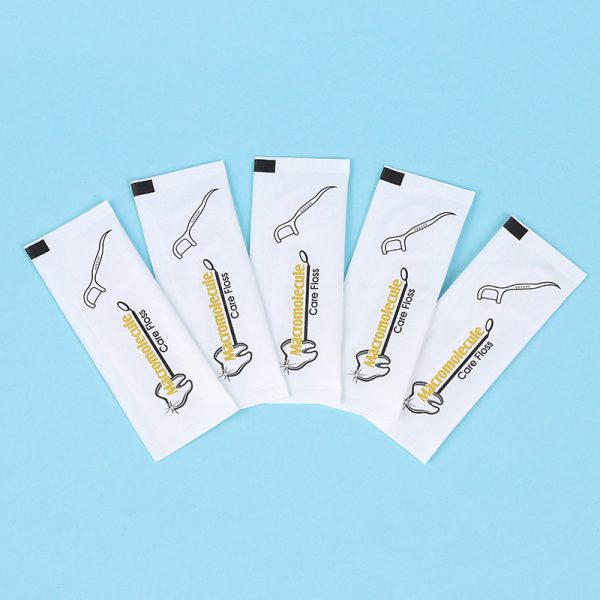 Floss stick plastic individually packaged tearable design packaging design can be customized