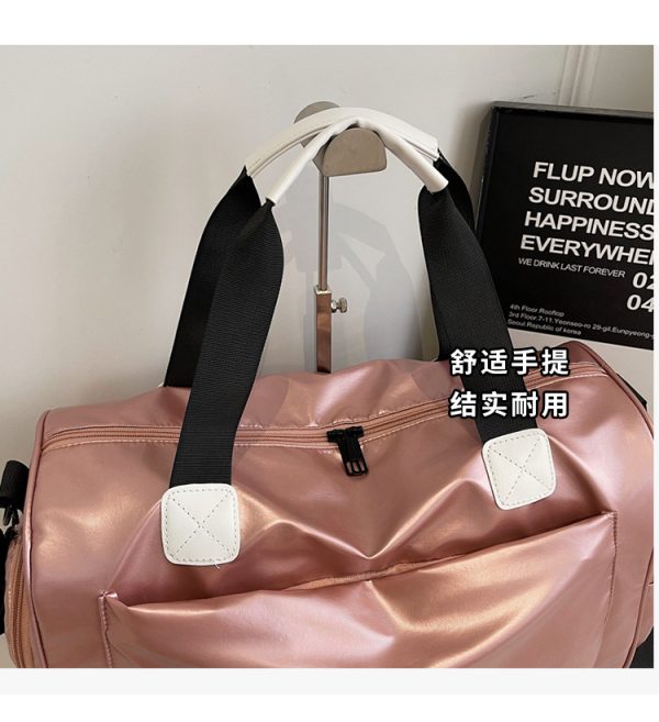 O1CN018WZ5Z527ezV9wg7eg_2219458237823-0-cib.jpg New Korean version of large capacity travel bag women's handbag men's travel bag nylon fabric waterproof travel gym bag