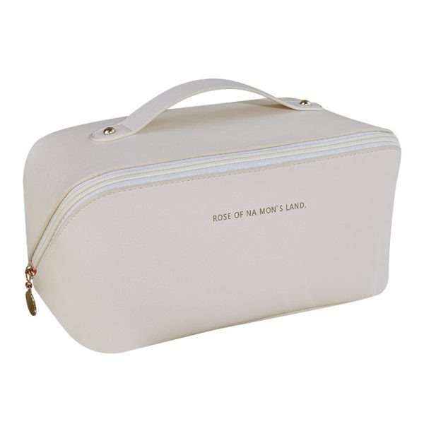 PU Pillow Makeup Bag Travel Large Capacity Toiletry Bag Desktop Cosmetic Organizer Pouch High-Value Storage Bag