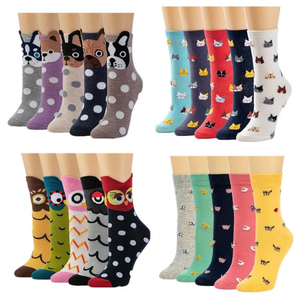 O1CN01Drnuz61iQutUBJTD8_2668854408-0-cib-1.jpg Custom Women's 3D Ear Owl Cartoon Animal Socks Fall/Winter Extra-Long Cotton Socks