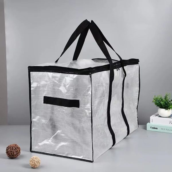 Super Affordable Moving Packing Bag Transparent Handheld PP Woven Large Capacity Storage Bag Household Waterproof Clothing Clothing
