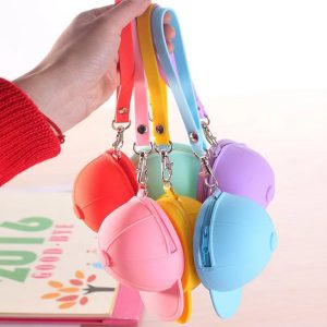 O1CN01GCsuqT1L2QHk2I936_2211057131241-0-cib.jpg Cute Candy Color Zipper Wallet Macaron Baseball Cap Clutch Mini Silicone Hat Coin Purse