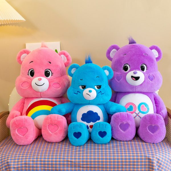 O1CN01Il4WrW1txr0NrBXDk_2216294875969-0-cib.jpg Creative rainbow love bear cute doll doll pillow rag doll cartoon cute plush birthday gift