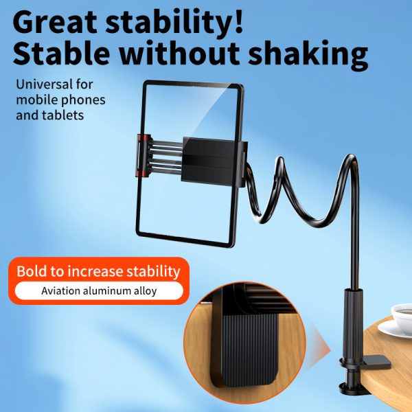 New product lazy mobile phone holder spiral base bed desktop lazy artifact bedside mobile phone tablet holder
