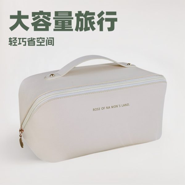 PU Pillow Makeup Bag Travel Large Capacity Toiletry Bag Desktop Cosmetic Organizer Pouch High-Value Storage Bag