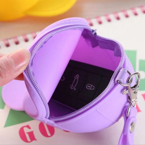 Cute Candy Color Zipper Wallet Macaron Baseball Cap Clutch Mini Silicone Hat Coin Purse
