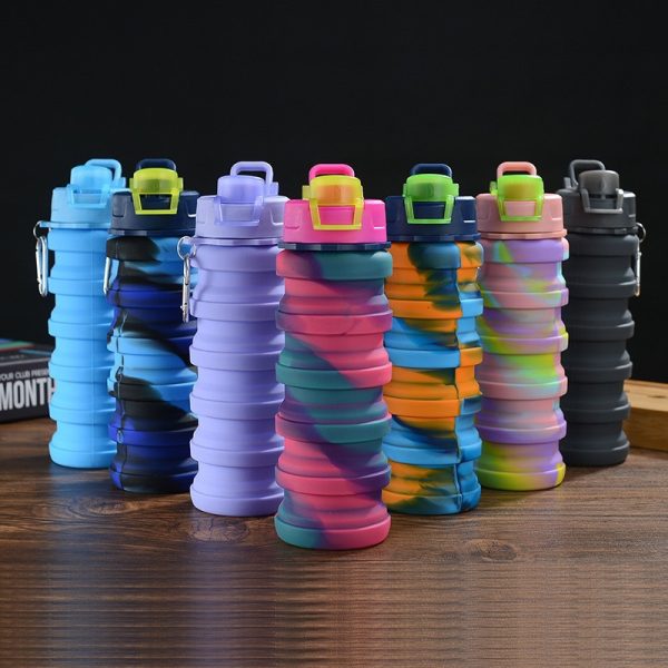 O1CN01Z1V3Cw1qCjTHWdaH3_2929445460-0-cib-1.jpg Fitness Silicone Sports Water Bottle Outdoor Silicone Folding Water Cup 500ml Large Capacity Silicone Sports Water Bottle