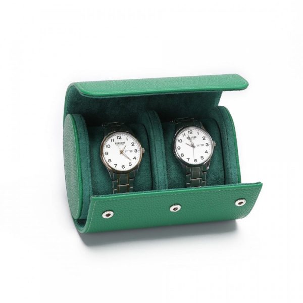 O1CN01qU34qq1WvoFdPZJKz_2218994932851-0-cib.jpg Luxury wristwatches in a green watch box, premium watch storage display, and gift set.